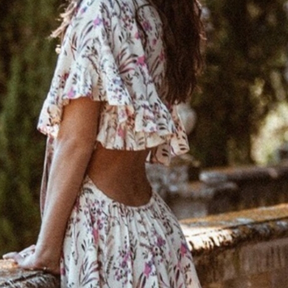 NWT Spell Masie Bambi Gown - Strawberry-Cream - Picture 3 of 5